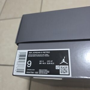 Jordan Air 9 Retro in White and Blue